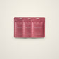 Slim By Nature Menopause patch pouches in rose — 3 pack on a cream background