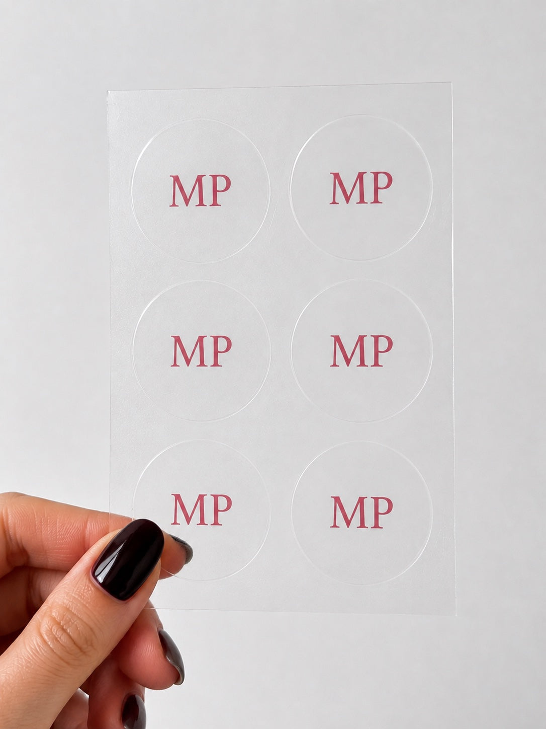 Sheet of six Menopause topical patches