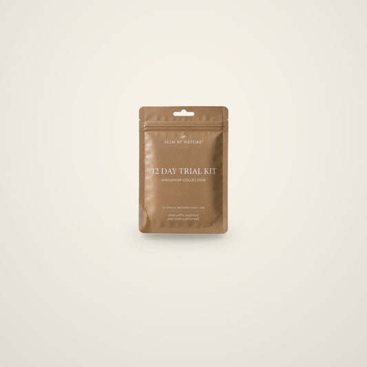 Slim By Nature 12 Day Trial Kit patch pouches — 1 pack on a cream background