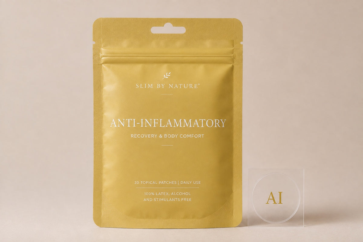 Slim By Nature Anti-Inflammatory Patches pack — 30 topical patches for recovery and body comfort