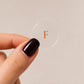 Close-up of a single clear Focus topical patch