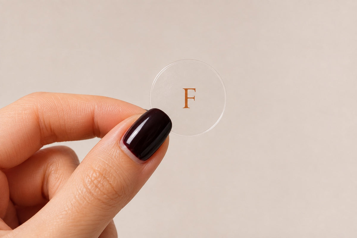 Close-up of a single clear Focus topical patch