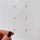 Sheet of six Focus topical patches