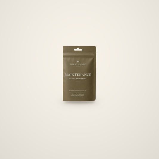 Slim By Nature Maintenance patch pouches — 1 pack on a cream background