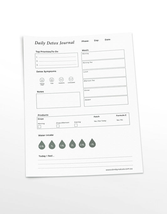 Daily Detox Journal Printable - My Store