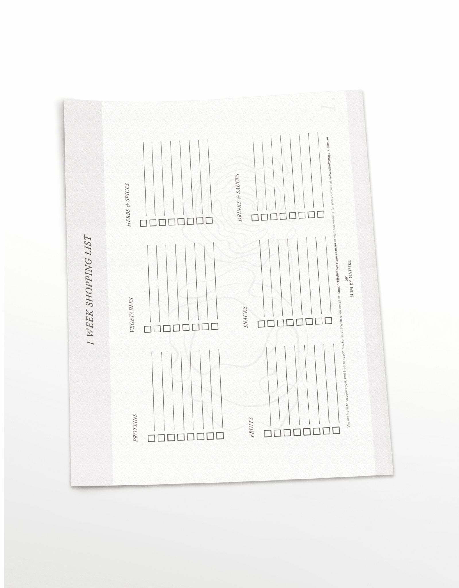 Shopping List Printable